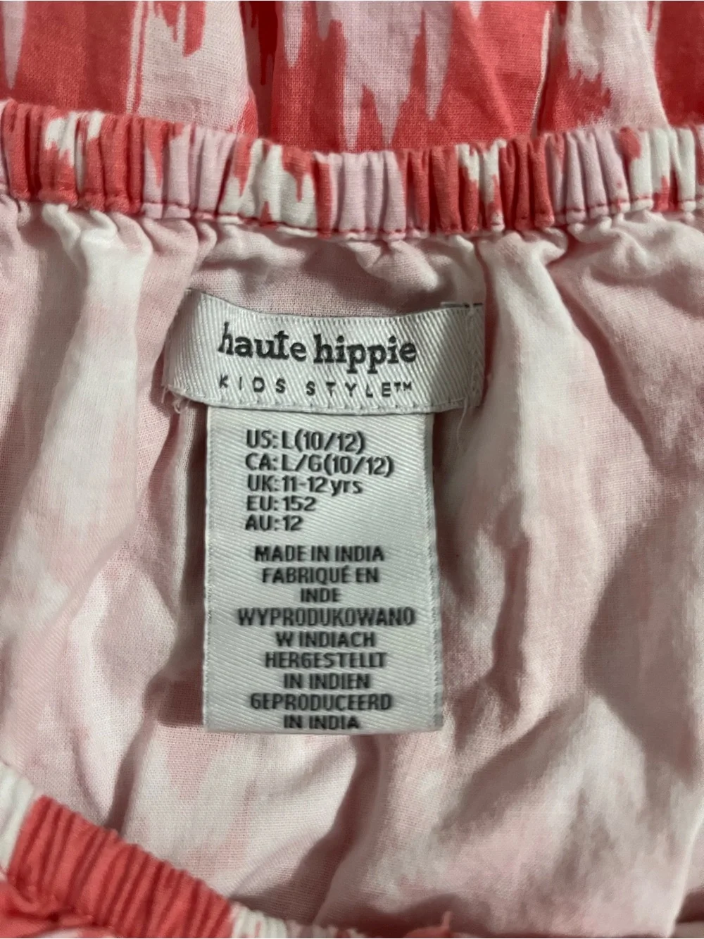 Haute Hippie Pink & Coral Elastic Waist Two-Piece Set